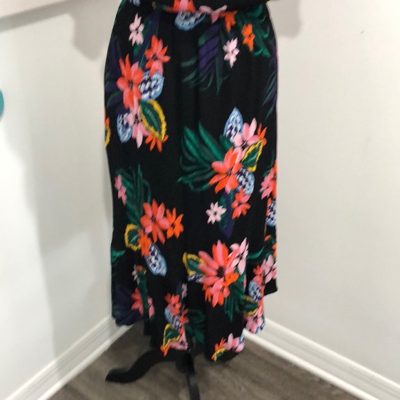 Old Navy strapless tropical dress size 12 - Picture 3 of 6